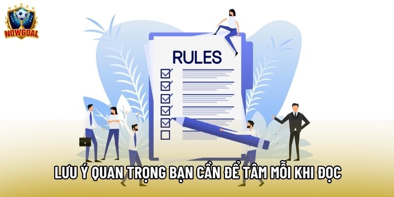 Lưu ý quan trọng bạn cần để tâm mỗi khi đọc Lưu ý quan trọng bạn cần để tâm mỗi khi đọc